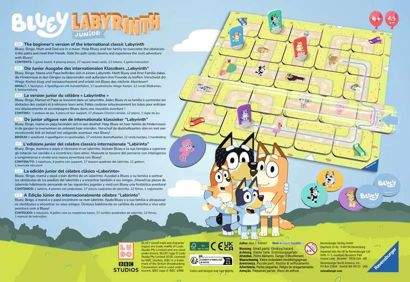 Labyrinth Junior Tabletop Game – Bluey