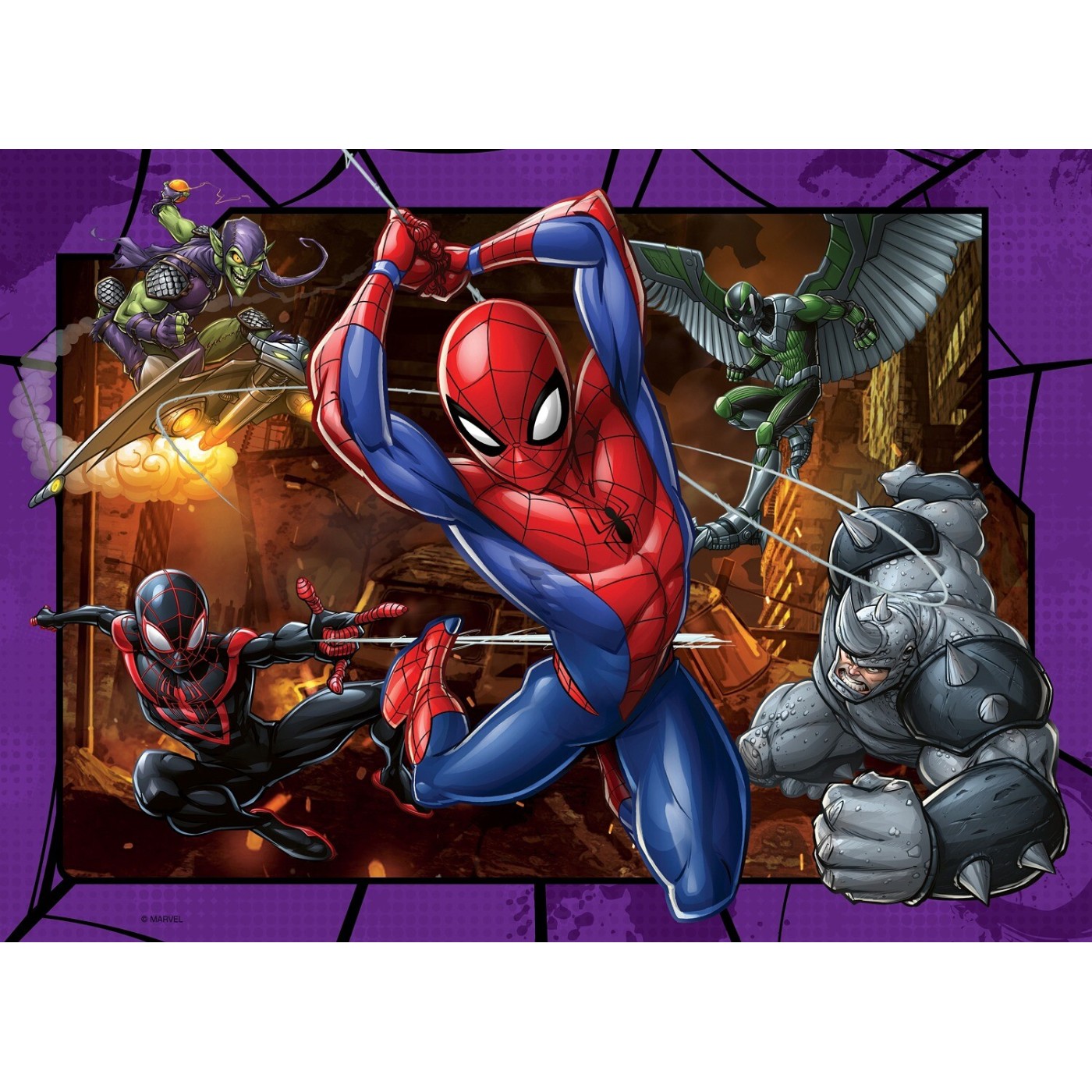 Pack 4 Puzzles – Marvel Spider‑Man
