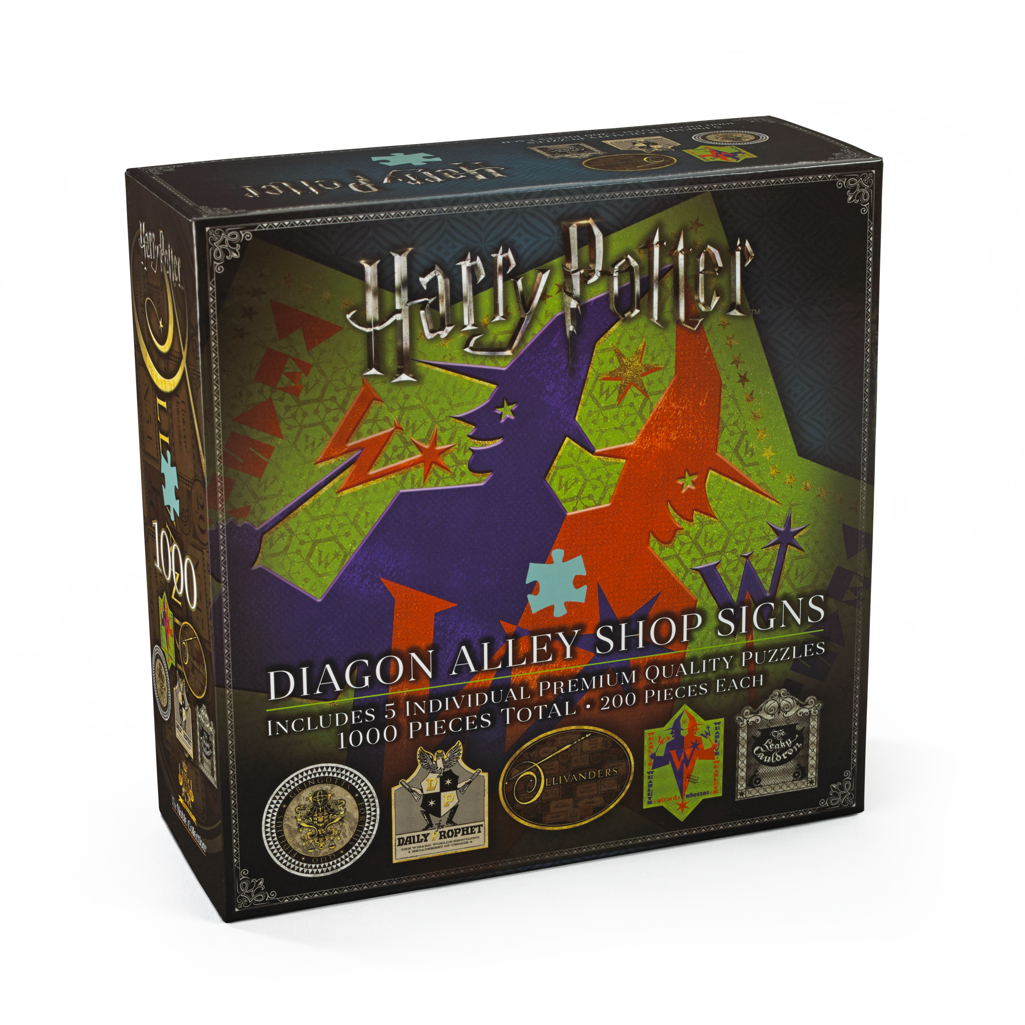 Diagon Alley Shops Jigsaw Puzzle Set – Harry Potter (5 x 200 pieces)
