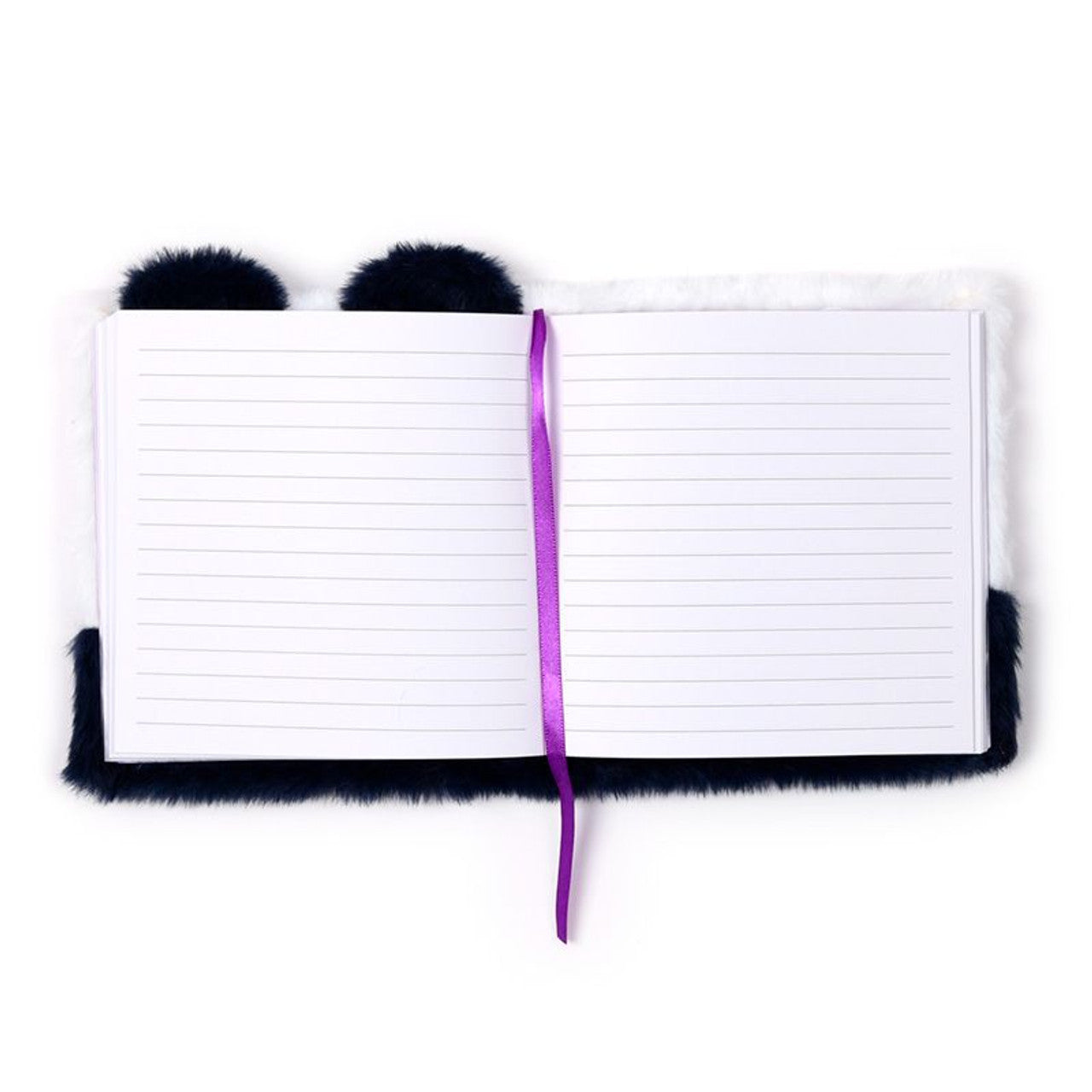 Plush A5 Notebook with Panda Bear – Adoramals (15.5x15x2 cm)