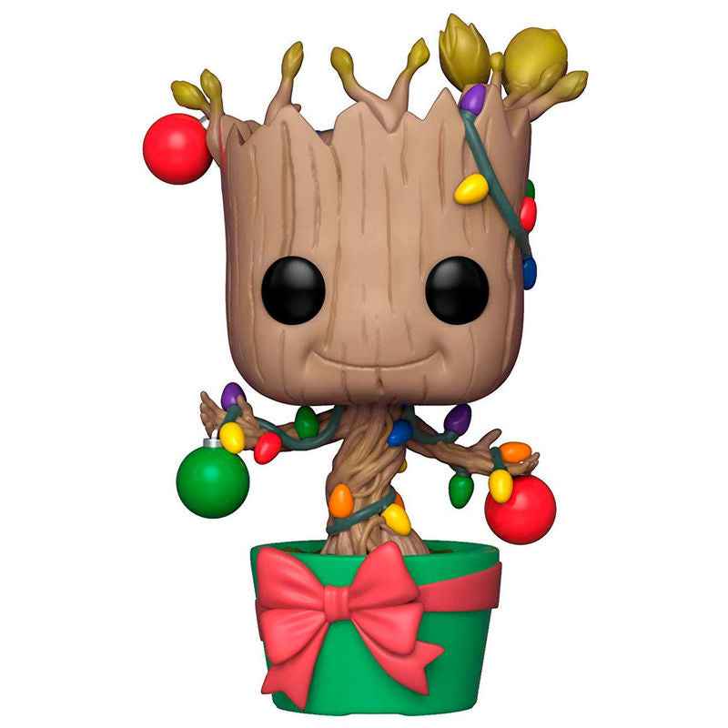 Figura POP! Groot com Luzes e Decorações – Marvel (8 cm)