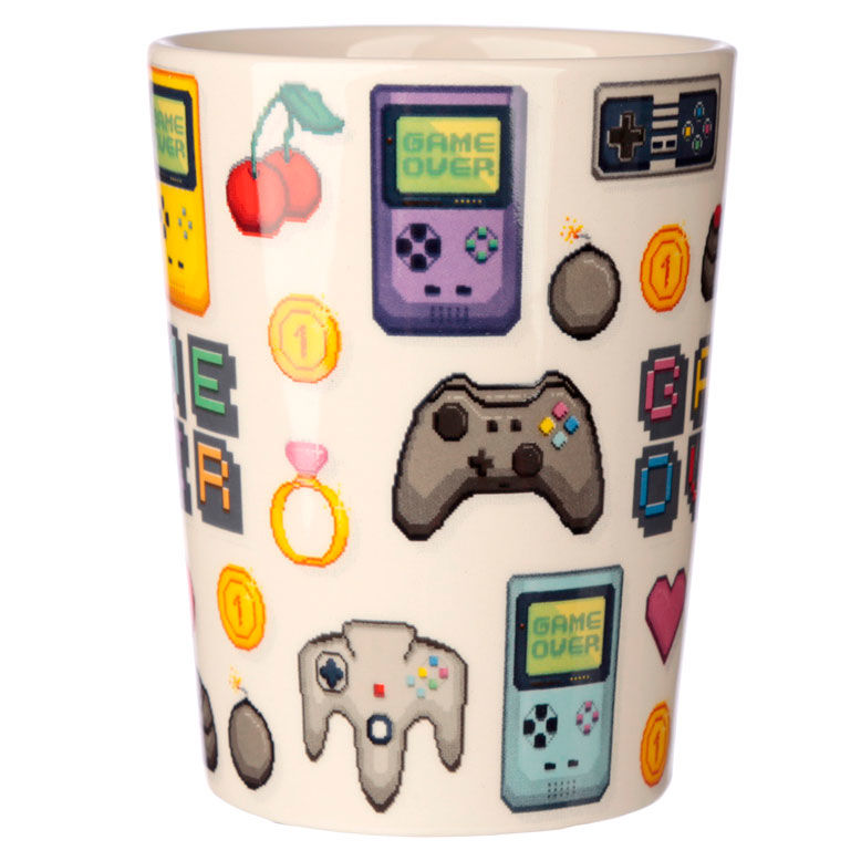 3D Pixel Joystick Mug – Game Over (11 × 14.5 × 8.5 cm)