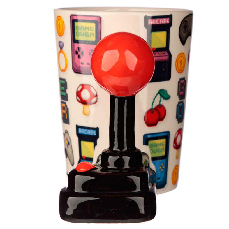 3D Pixel Joystick Mug – Game Over (11 × 14.5 × 8.5 cm)