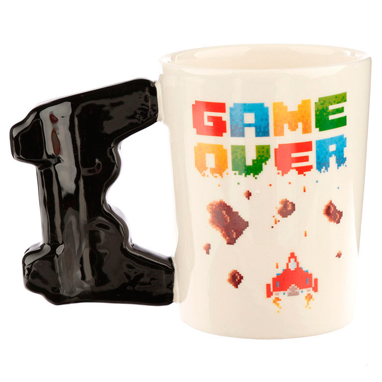 Caneca com alça em formato de videogame Game Over Controller - MerchVillain