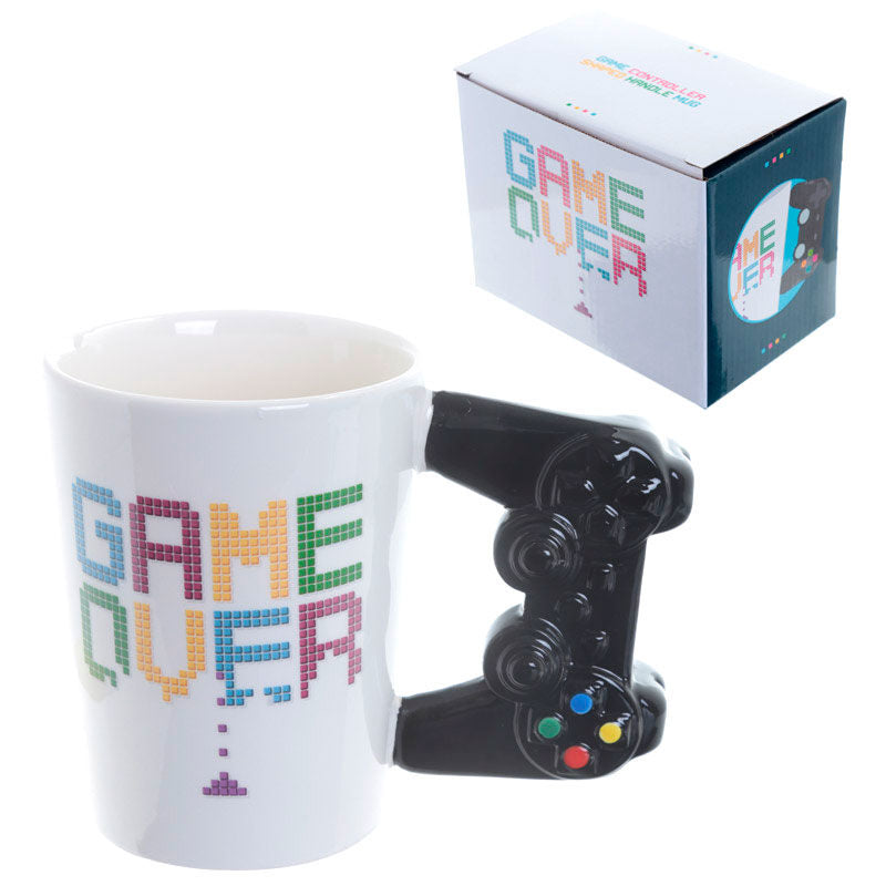 Caneca com alça em formato de controle de Game Over - MerchVillain