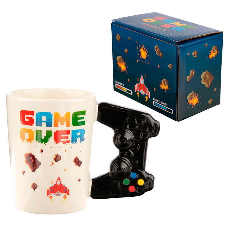 Caneca com alça em formato de videogame Game Over Controller - MerchVillain