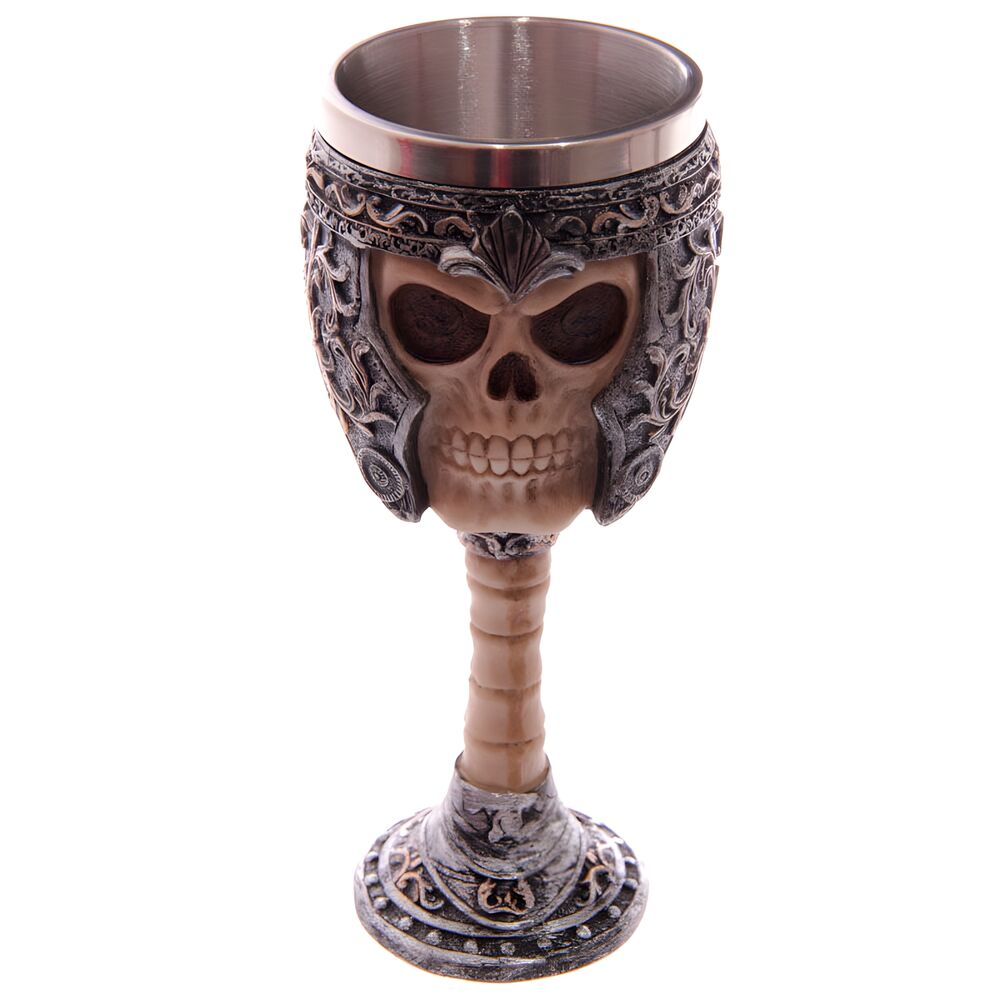 Warrior Skull Cup – Gothic Skull Goblet (18×7.5 cm)