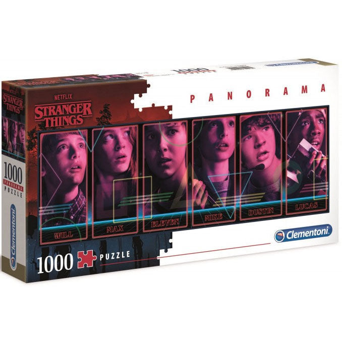 Puzzle Panorama Stranger Things – 1000 Pieces (98 × 33 cm)