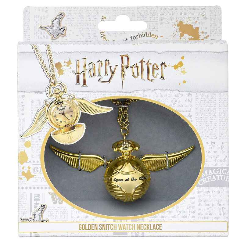 Colar com relógio Pomo de Ouro Harry Potter