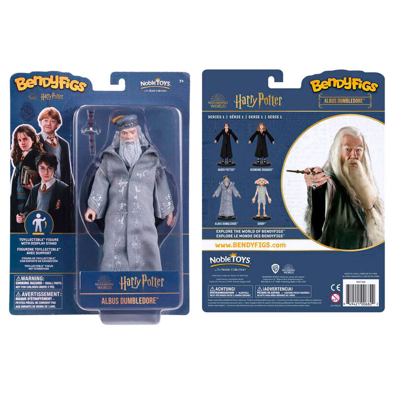 Harry Potter Dumbledore com varinha Bendyfigs figura maleável 19cm - MerchVillain