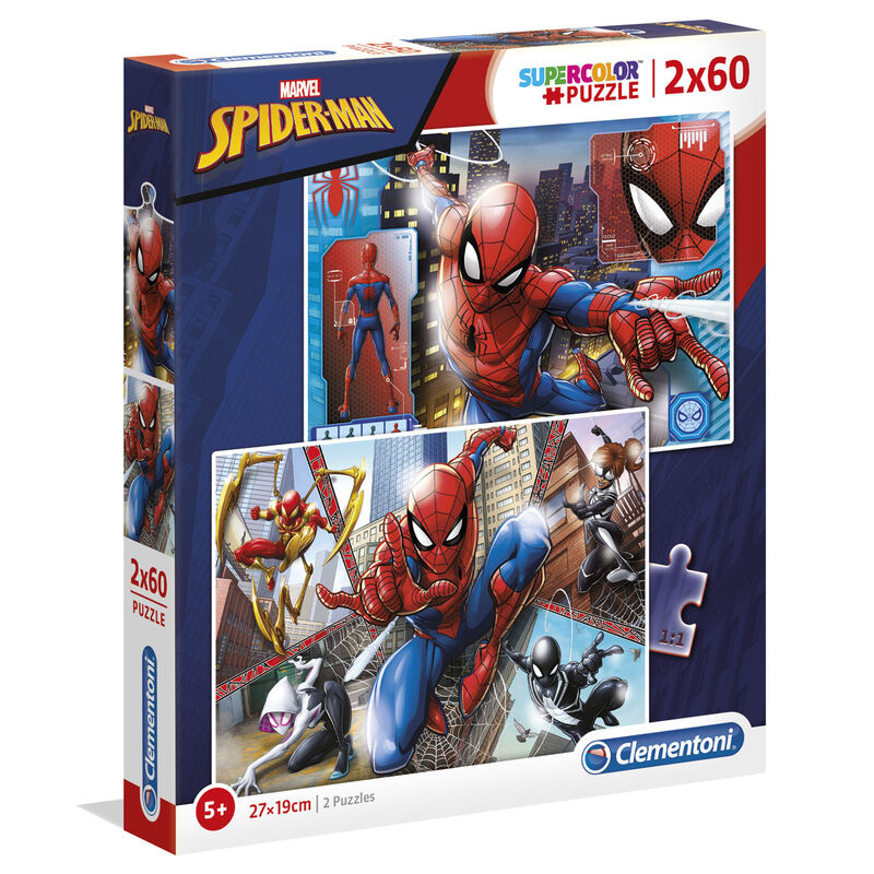 Quebra-cabeça Marvel Spiderman 2x60 peças - MerchVillain
