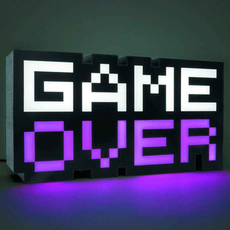 Luz "Game Over" 8‑Bit – Paladone (≈ 30 cm)