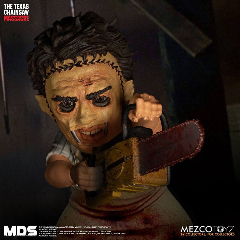 O Massacre da Serra Elétrica MDS Leatherface 1974 figura 15cm - MerchVillain