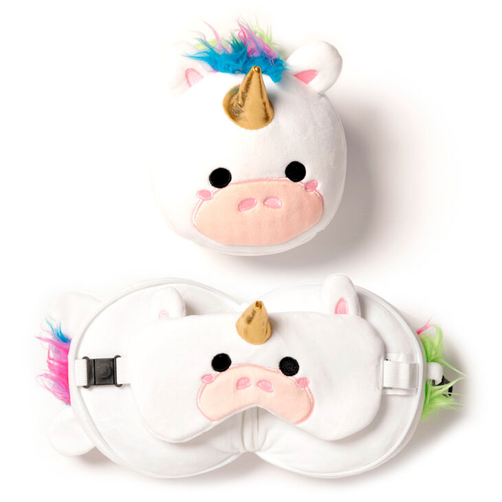 Travel pillow with Unicorn mask – Relaxeazzz (15.5x14.5x14cm)