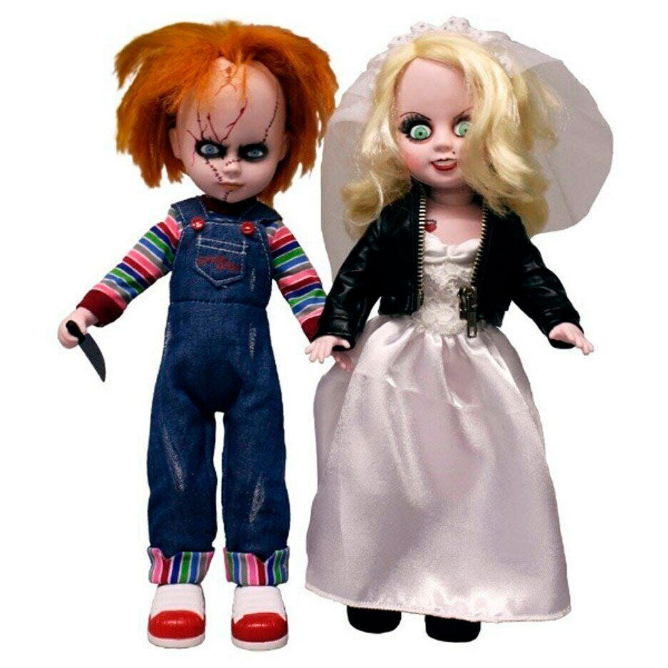 Bonecos Mortos Vivos Chucky e Tifanny pacote com 2 figuras de 25cm - MerchVillain