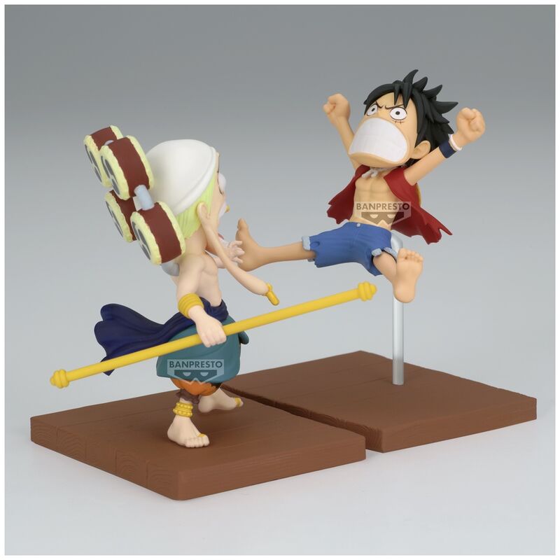 Figura Monkey D. Luffy & Enel World Collectable - One Piece (7 cm) - MerchVillain