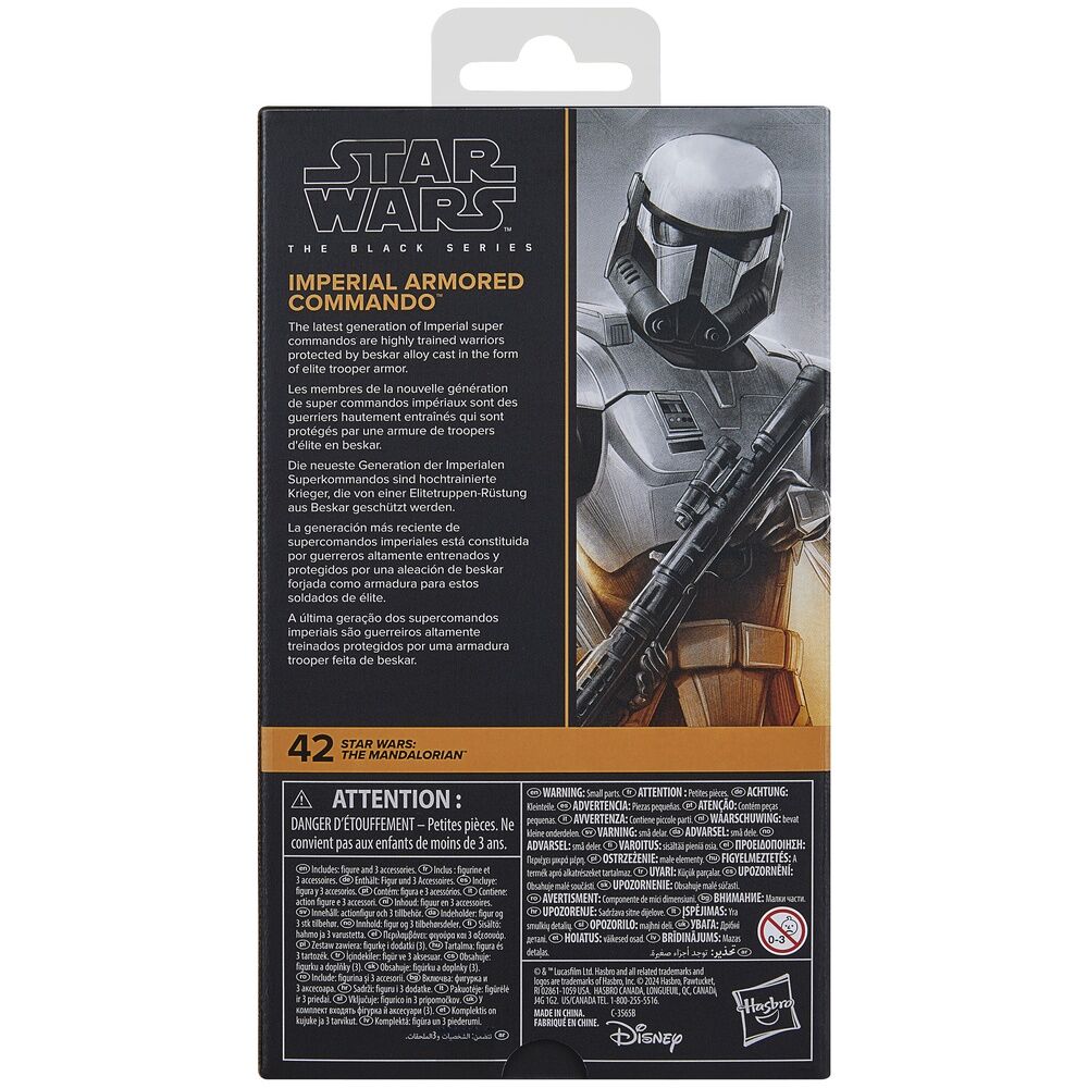 Figura Imperial Armored Commando The Mandalorian - Star Wars The Black Series (15 cm) - MerchVillain