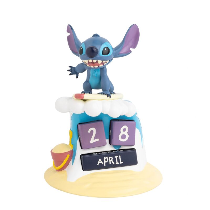 Calendário Perpétuo 3D Stitch Surfista - Disney (12x15x12cm) - MerchVillain