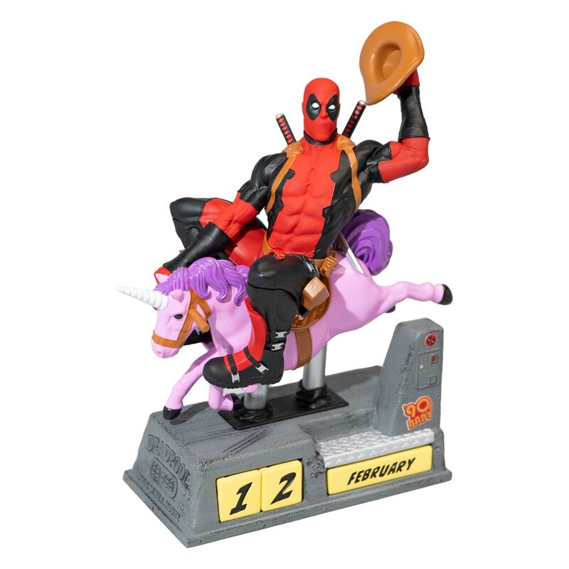 Calendário Perpétuo 3D Deadpool - Marvel (17x21x9,5cm) - MerchVillain