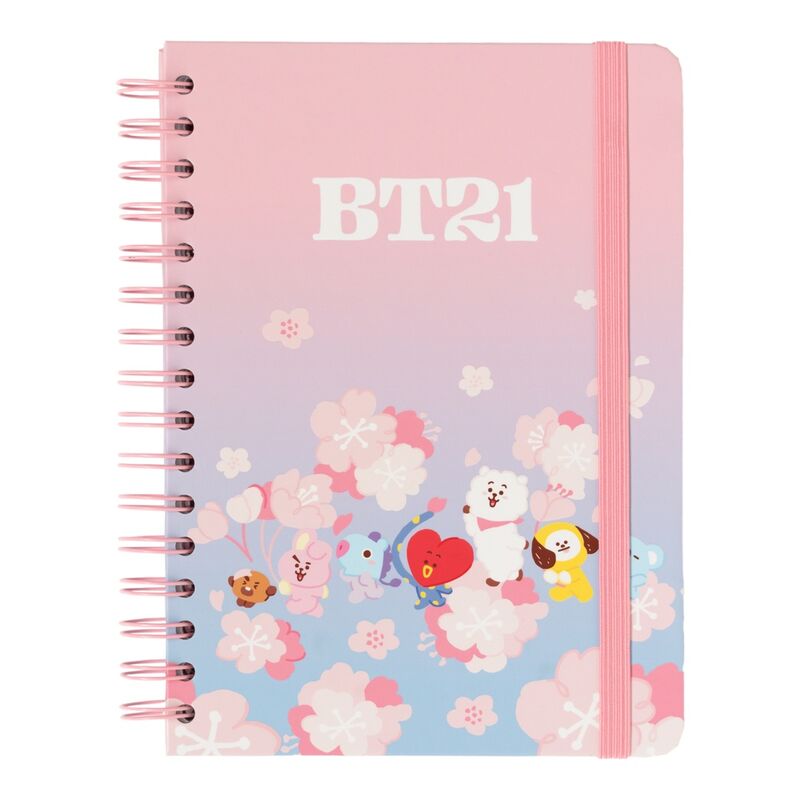 Caderno A5 - BT21 Sakura - MerchVillain