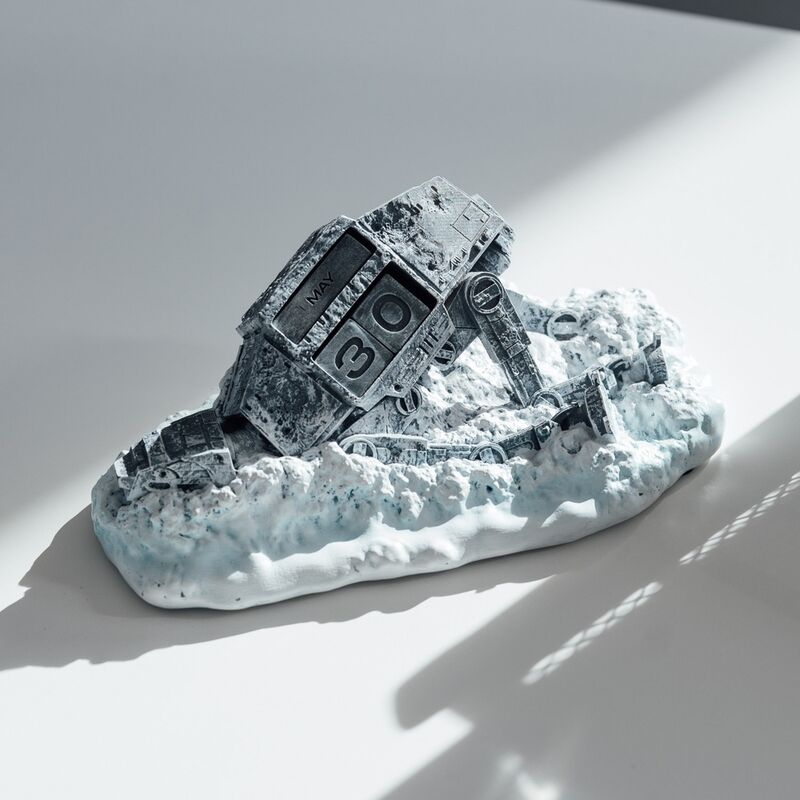 Calendário perpétuo 3D Star Wars AT-AT Shot Down - MerchVillain