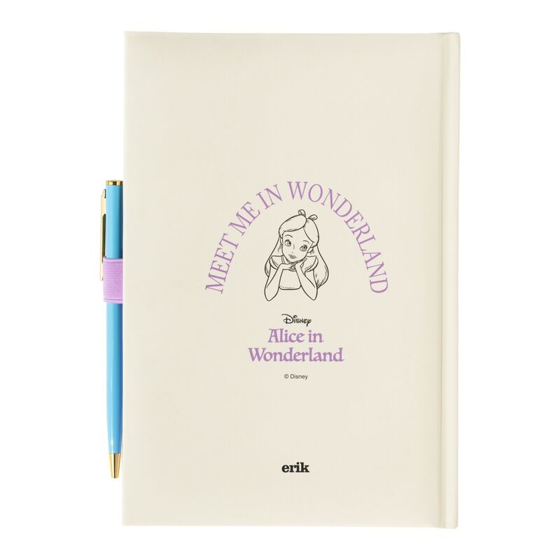 Caderno premium A5 + caneta Disney Alice no País das Maravilhas - MerchVillain