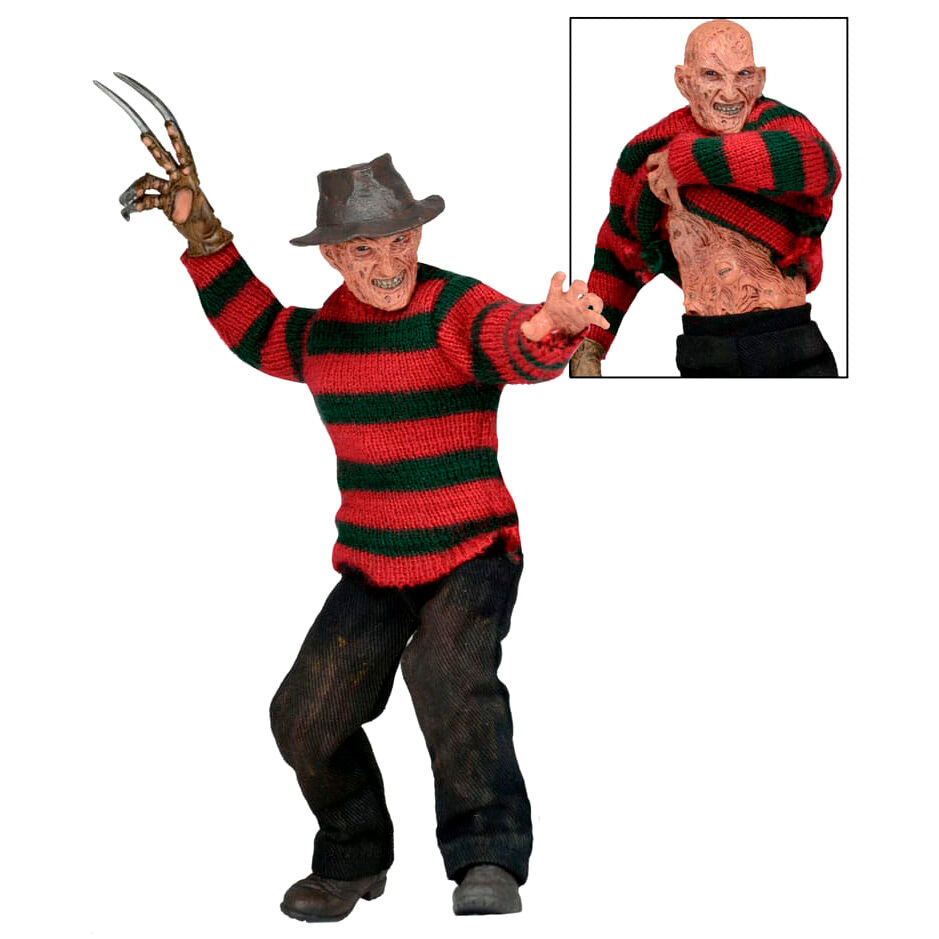 Figura de Freddy Krueger vestida de A Hora do Pesadelo 3, 20 cm - MerchVillain