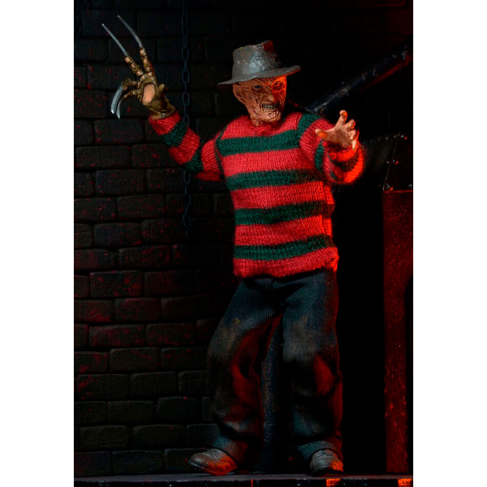 Figura de Freddy Krueger vestida de A Hora do Pesadelo 3, 20 cm - MerchVillain