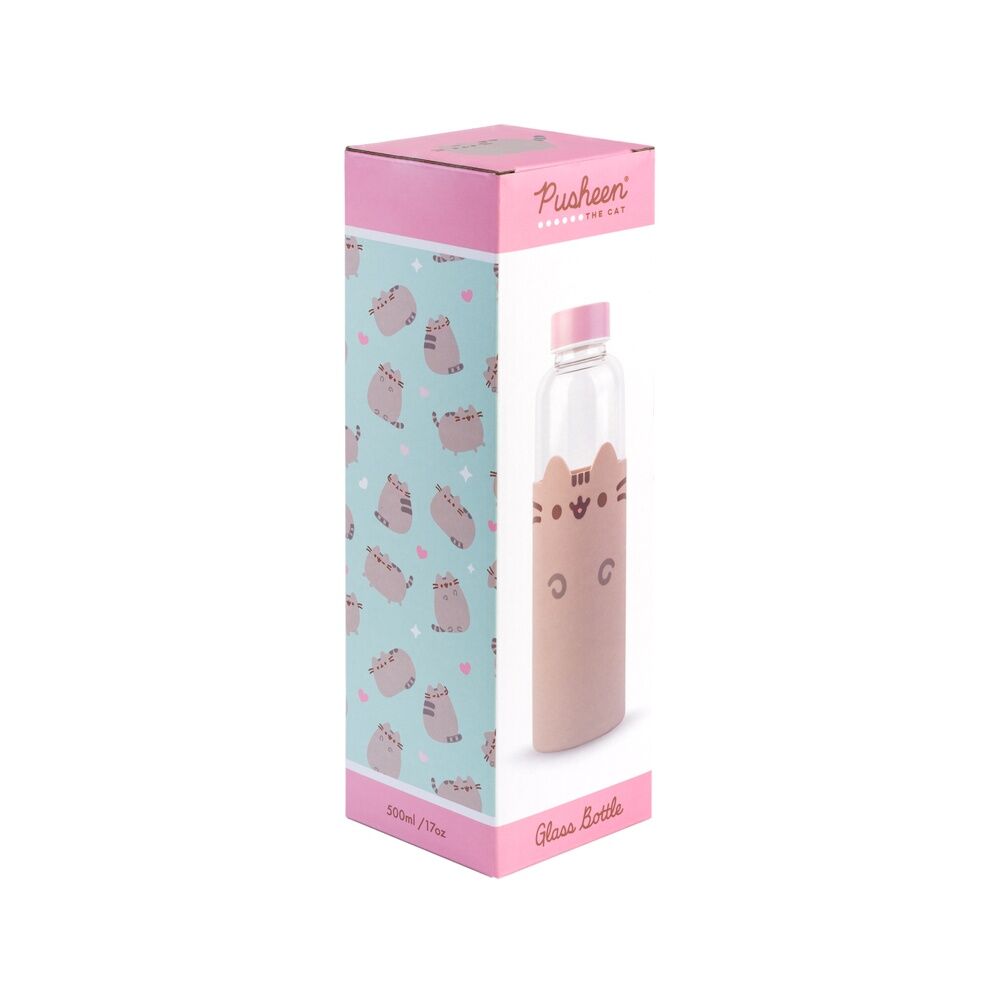 Garrafa de vidro - Pusheen (500ml) - MerchVillain