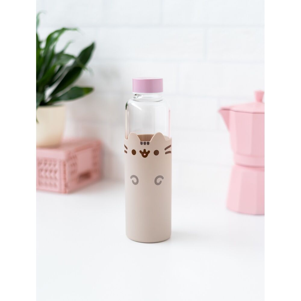Garrafa de vidro - Pusheen (500ml) - MerchVillain