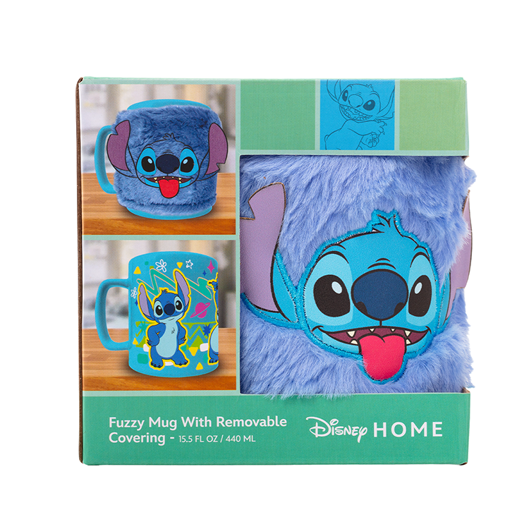Stitch Mug with Plush Cover - Disney (440ml)
