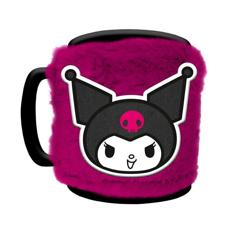 Kuromi Plush Mug with Cover - Hello Kitty (440ml)