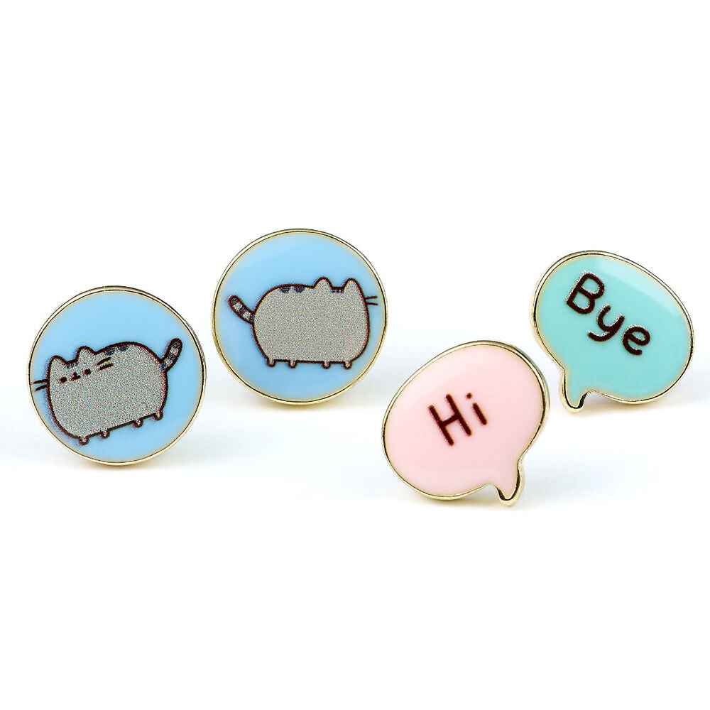 Conjunto 3 Pares de Brincos Hi Bye – Pusheen