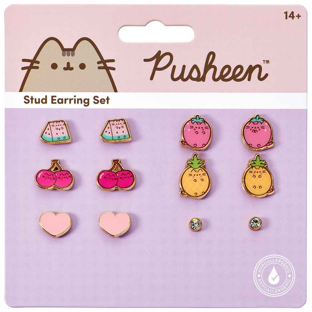 Conjunto 6 Pares de Brincos – Pusheen