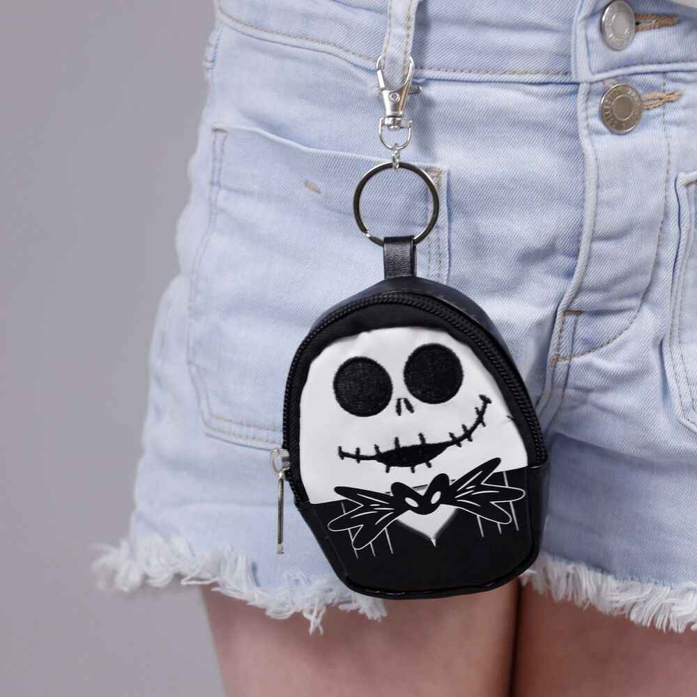 Chaveiro mochila mini do filme O Estranho Mundo de Jack da Disney Jack Skellington