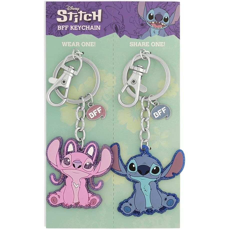 Angel &amp; Stitch Keychain Set – Disney