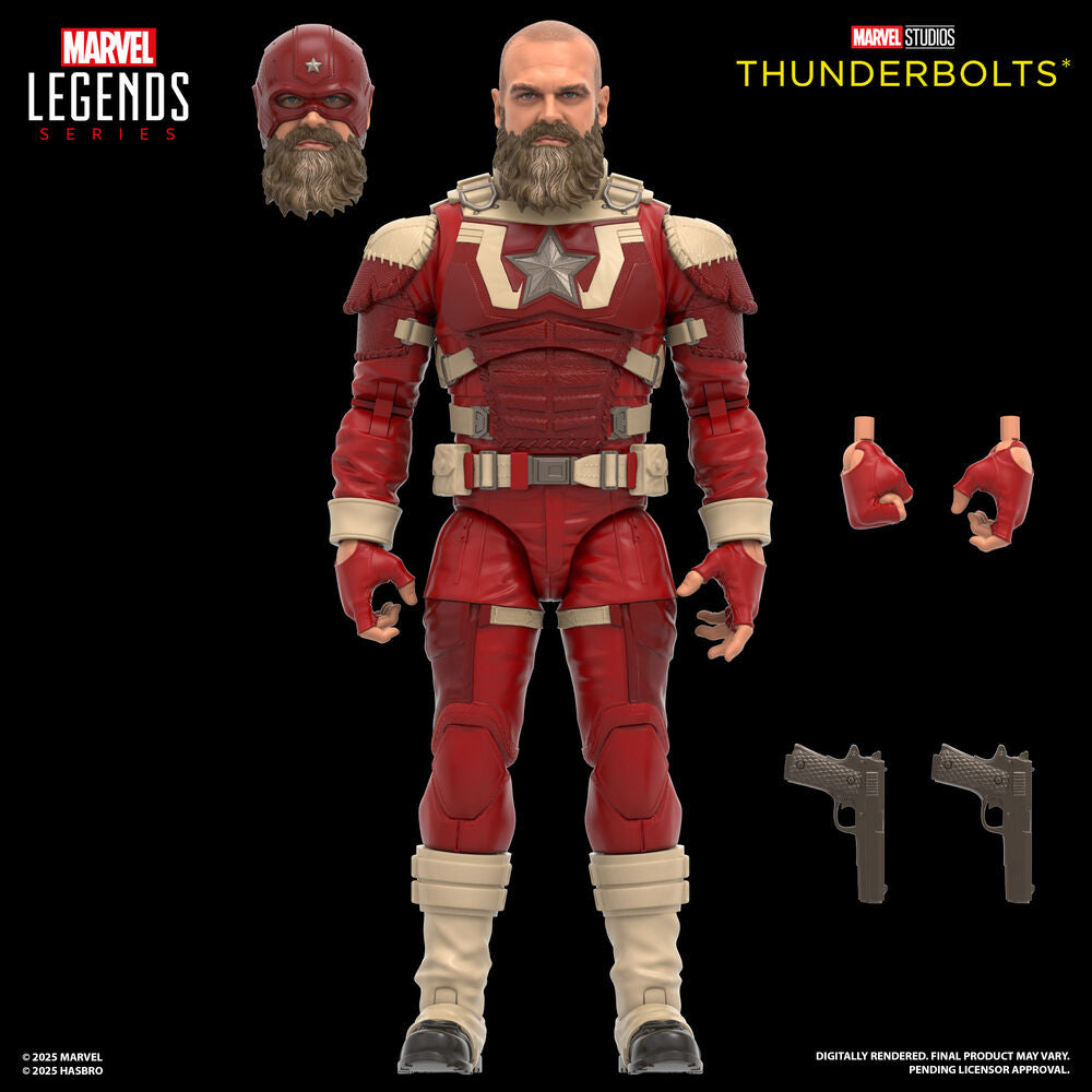 Set of 2 Figures Yelena Belova & Red Guardian Thunderbolts – Marvel Legends (15cm)