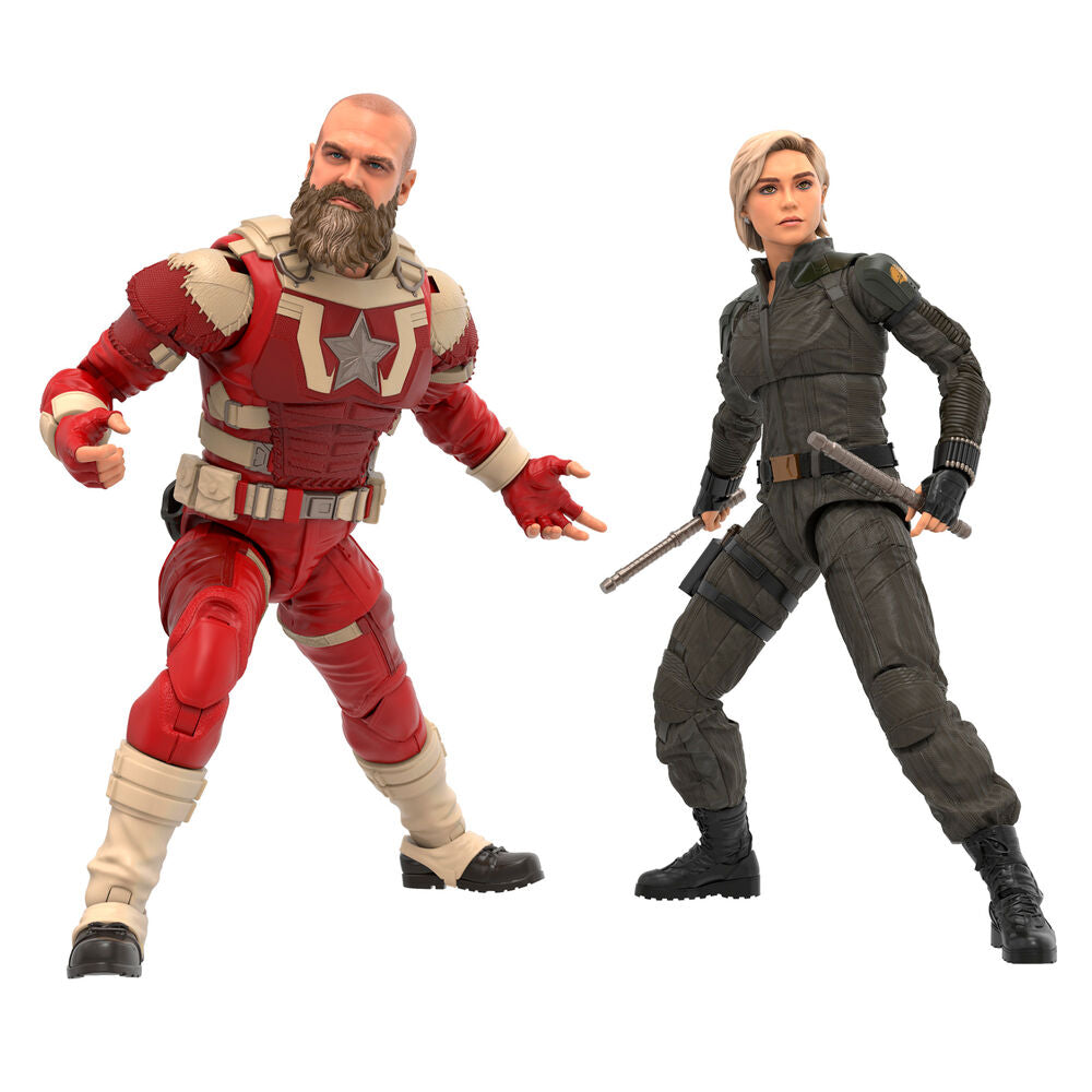 Set of 2 Figures Yelena Belova & Red Guardian Thunderbolts – Marvel Legends (15cm)