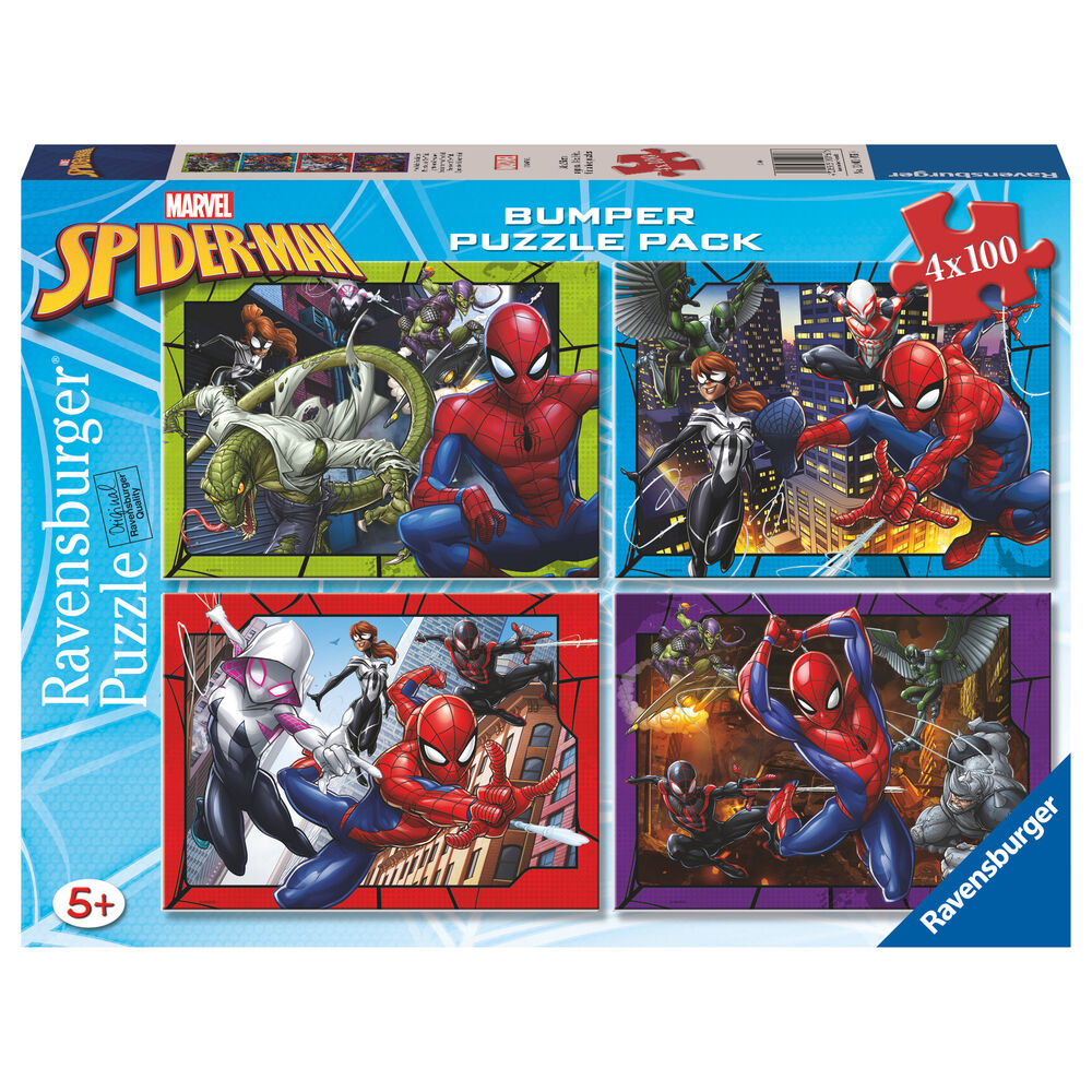 Pack 4 Puzzles – Marvel Spider‑Man