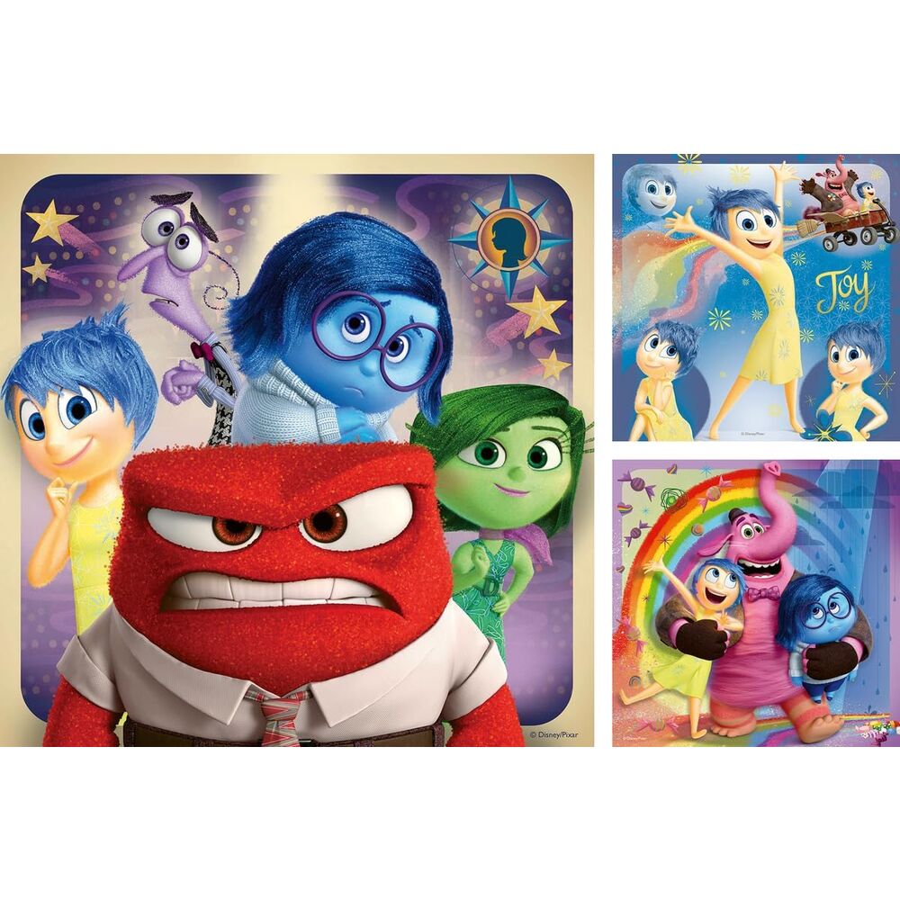 Pack 3 Puzzles Pixar Inside Out - Disney