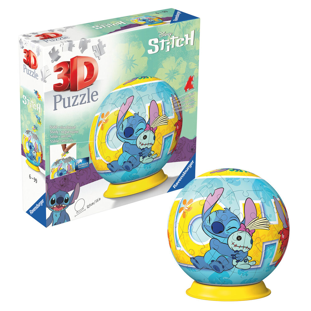 Stitch 3D Jigsaw Puzzle, 72 Pieces - Disney