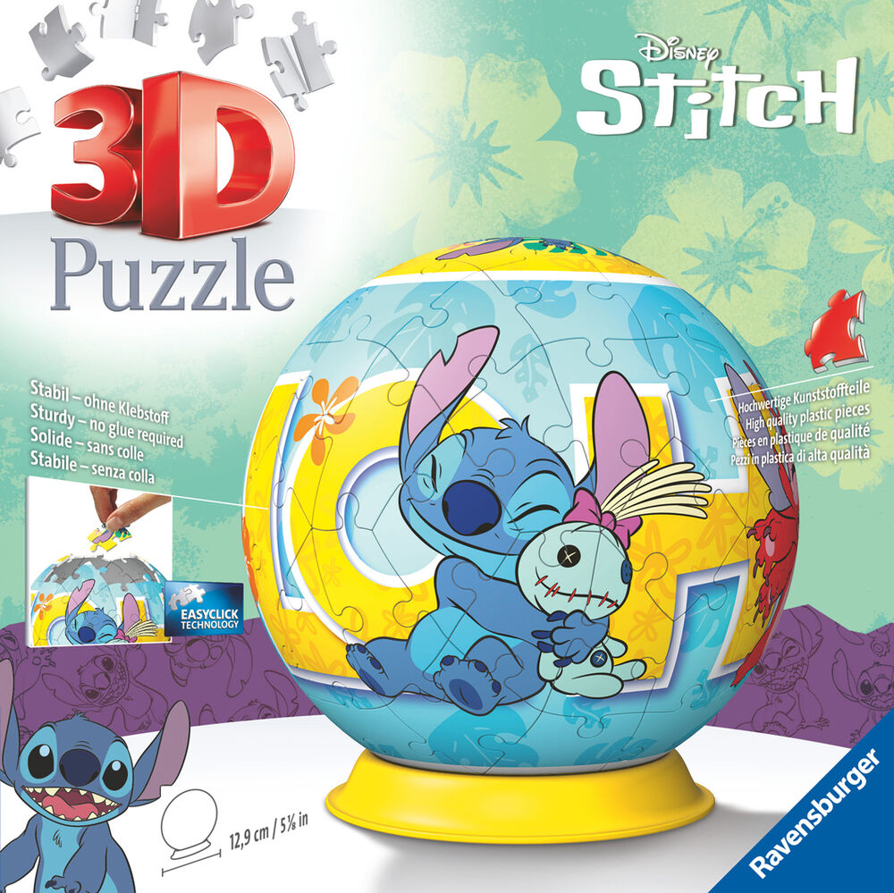 Stitch 3D Jigsaw Puzzle, 72 Pieces - Disney