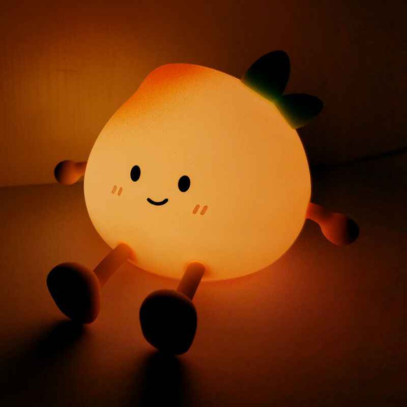 Lâmpada Nocturna LED Pêssego - Kawaii
