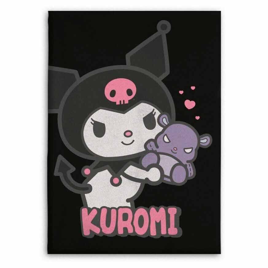 Kuromi Flannel Blanket – Hello Kitty (110x150 cm)