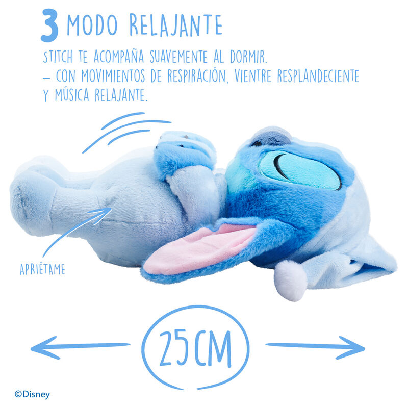 Sleepy Stitch Plush Toy with Sound – Disney (31 cm)