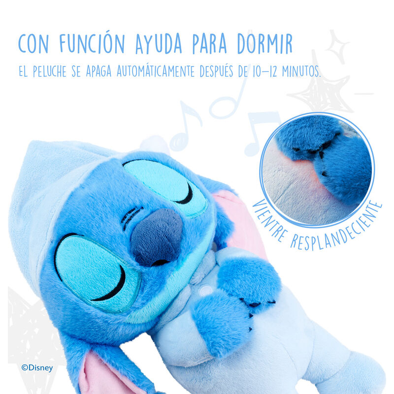 Sleepy Stitch Plush Toy with Sound – Disney (31 cm)