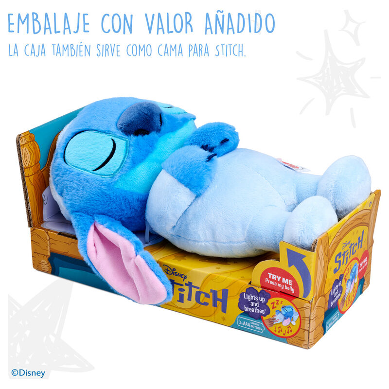 Sleepy Stitch Plush Toy with Sound – Disney (31 cm)