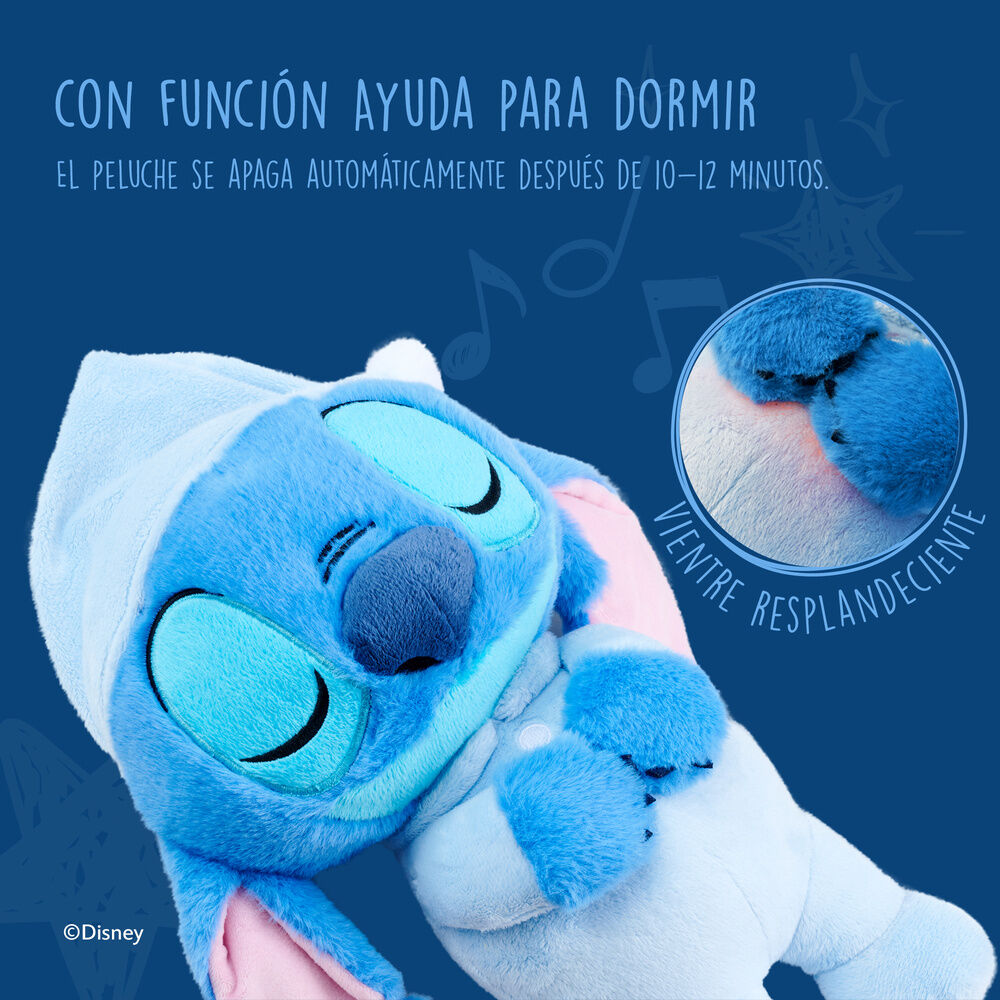 Sleepy Stitch Plush Toy with Sound – Disney (31 cm)