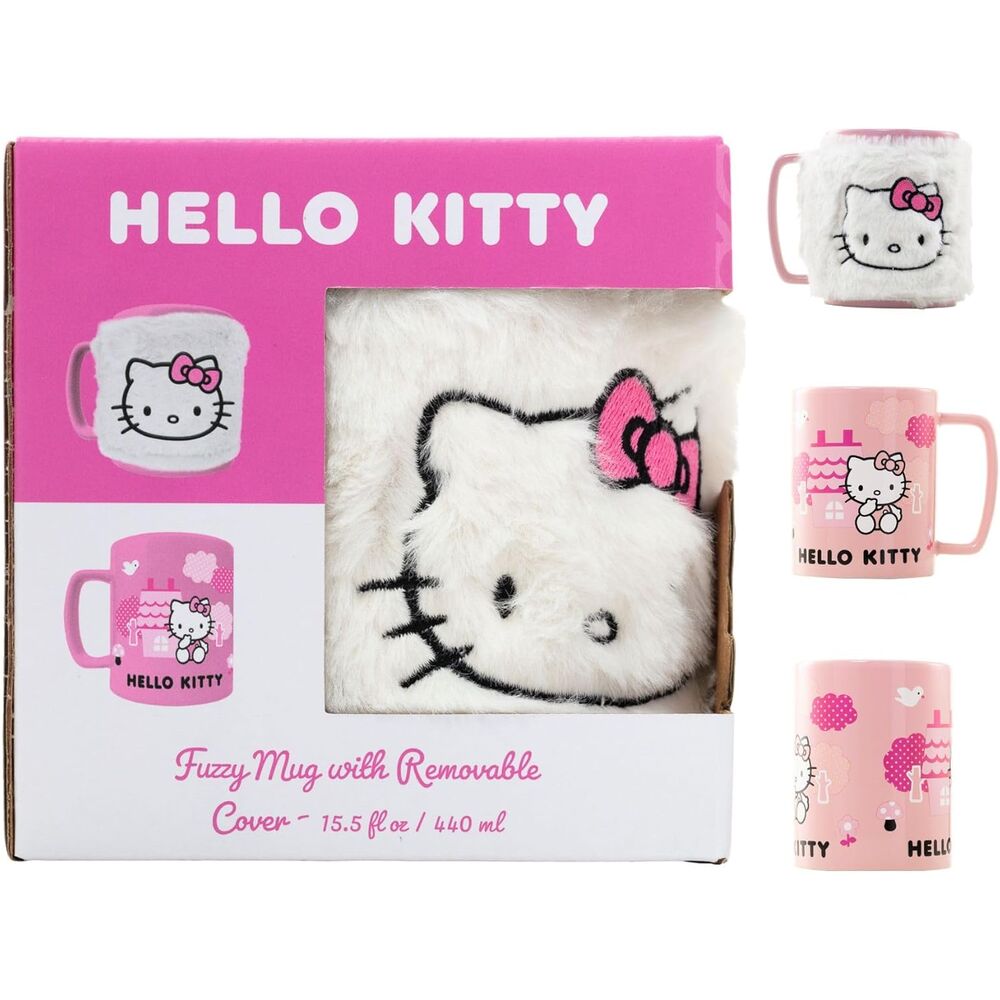 Mug with Plush Cover - Hello Kitty (440ml)