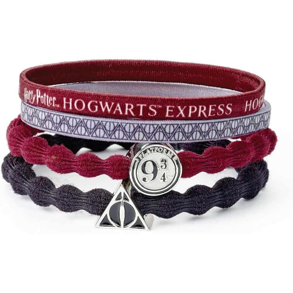 Set of 4 Platform 9 3/4 Hair Ties – Harry Potter